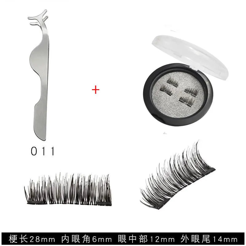 Cils Magnétiques 3D - Ensemble de 4 Aimants Naturels