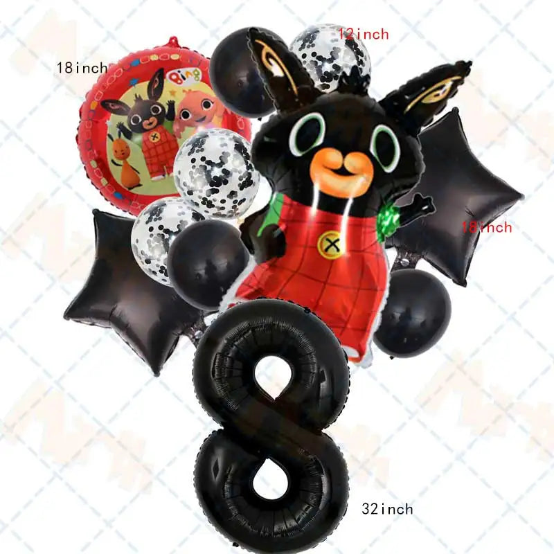 Fête Lapin Rouge et Noir