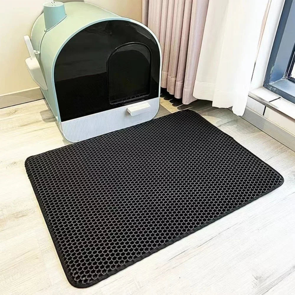 Tapis Litière Chat 90x60CM - Imperméable & Antidérapant