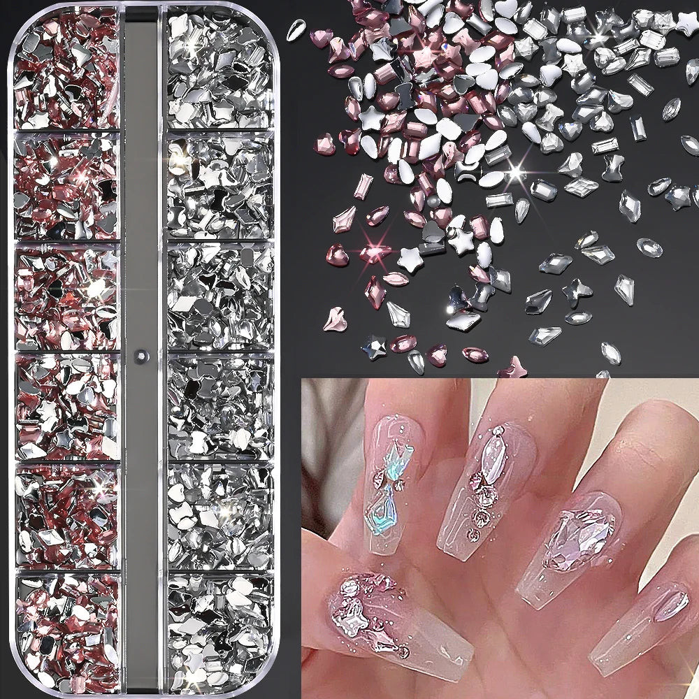 Charms Océan Doré 3D pour Nail Art