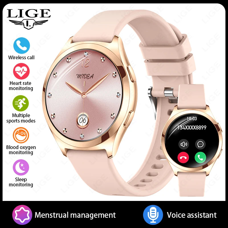 LIGE Smartwatch Femme Étanche & Connectée