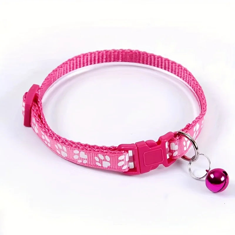 Collier Coloré Ajustable pour Chats avec Cloche