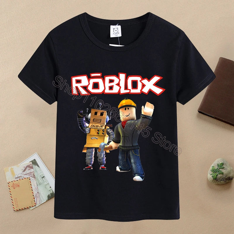 T-shirt Cartoon Enfant ROBLOX Été 6-12 Ans