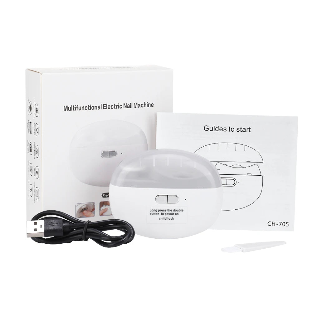 FLAREMORE Nail Care Pro: Electric Nail Trimmer & Polisher