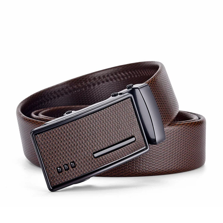 Ceinture Cuir Homme Boucle Métal Élégante 3 cm