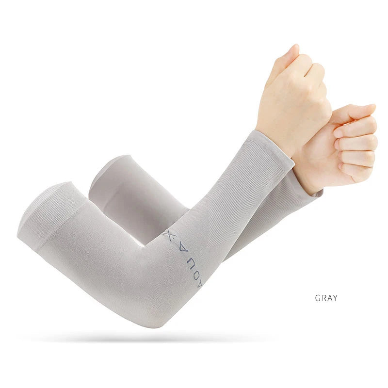 SilkShield UV Arm Covers & Fingerless Cycling Gloves