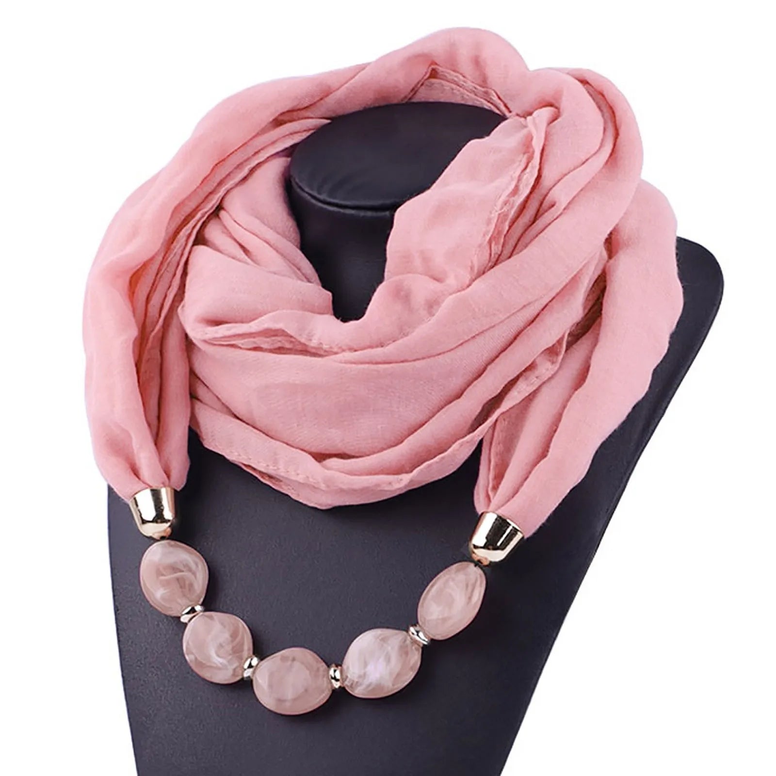 Ethnic Chic Scarf & Pendant Set for Women
