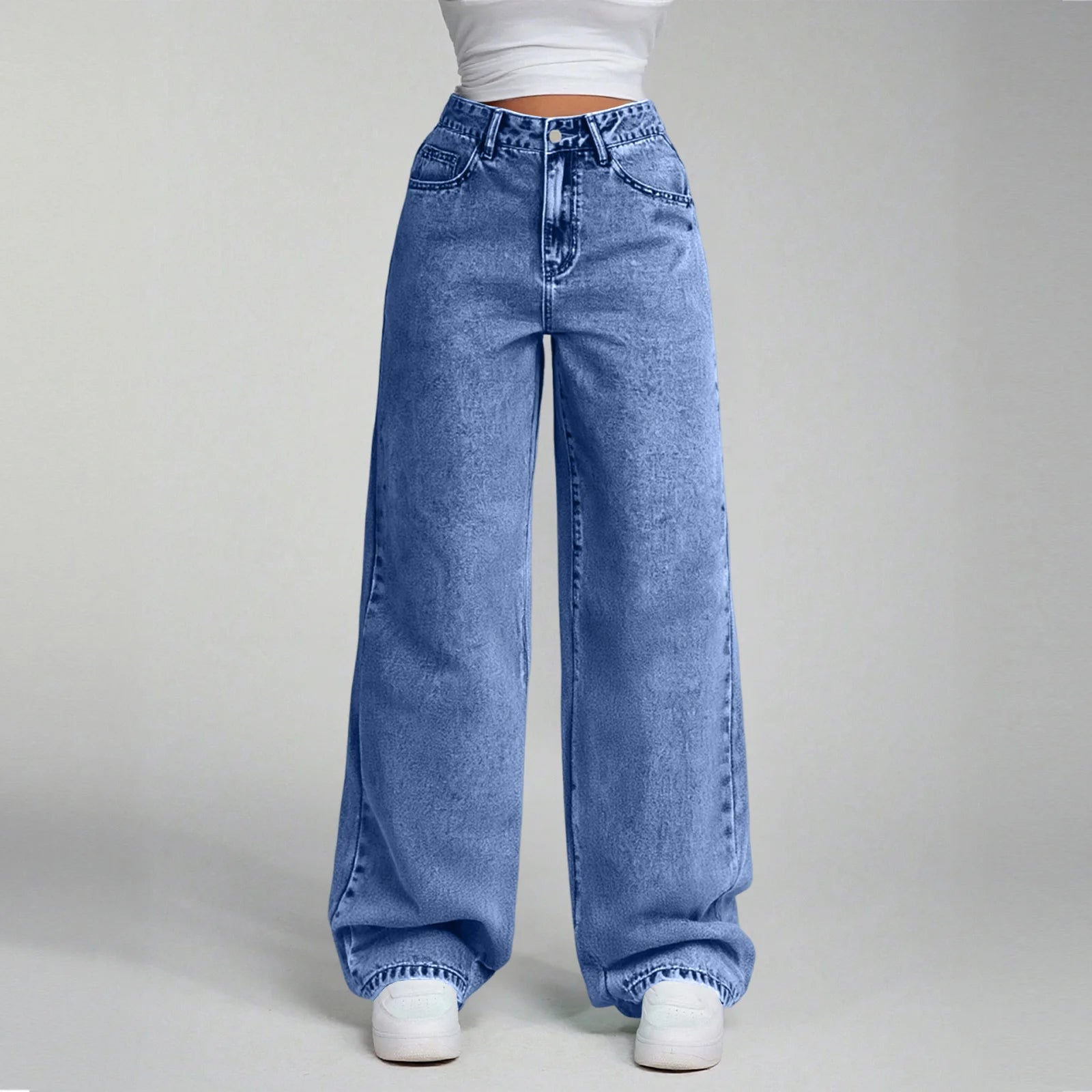 Jean Large Haute Taille Chic