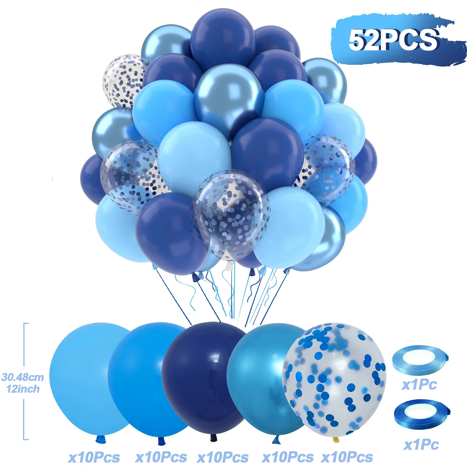 Ballons dorés festifs en latex perlé