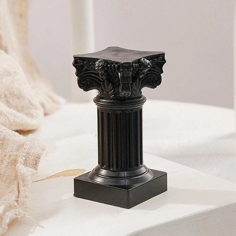 Roman Column Angel Candle Holder Sculpture
