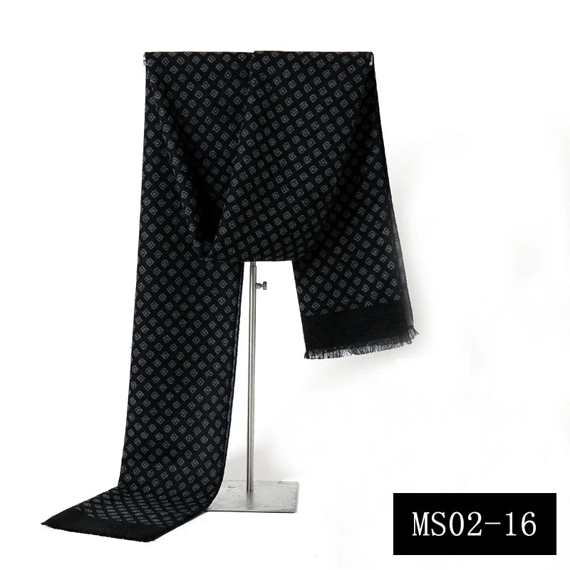 Plaid Pashmina Scarf: Men's Cozy Winter Wrap