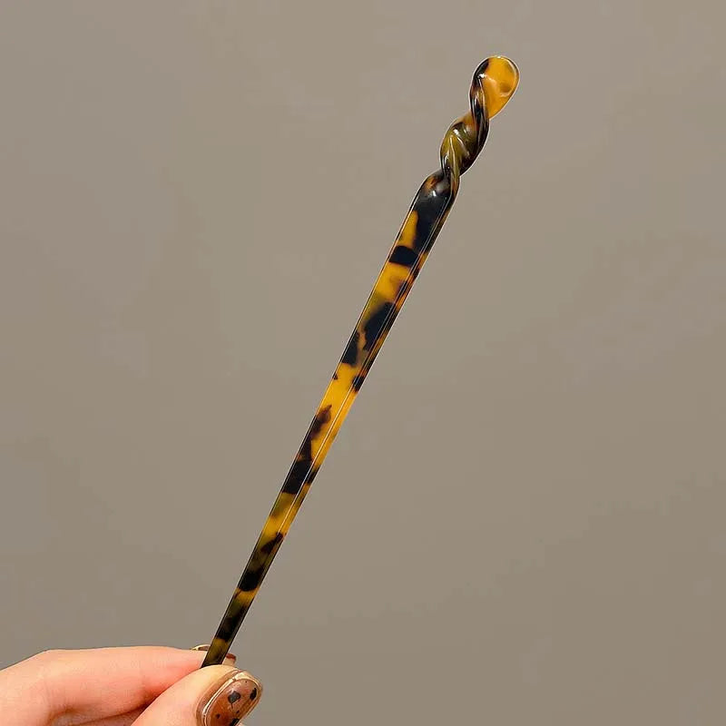 Bâtons de cheveux vintage en acétate pour femmes.