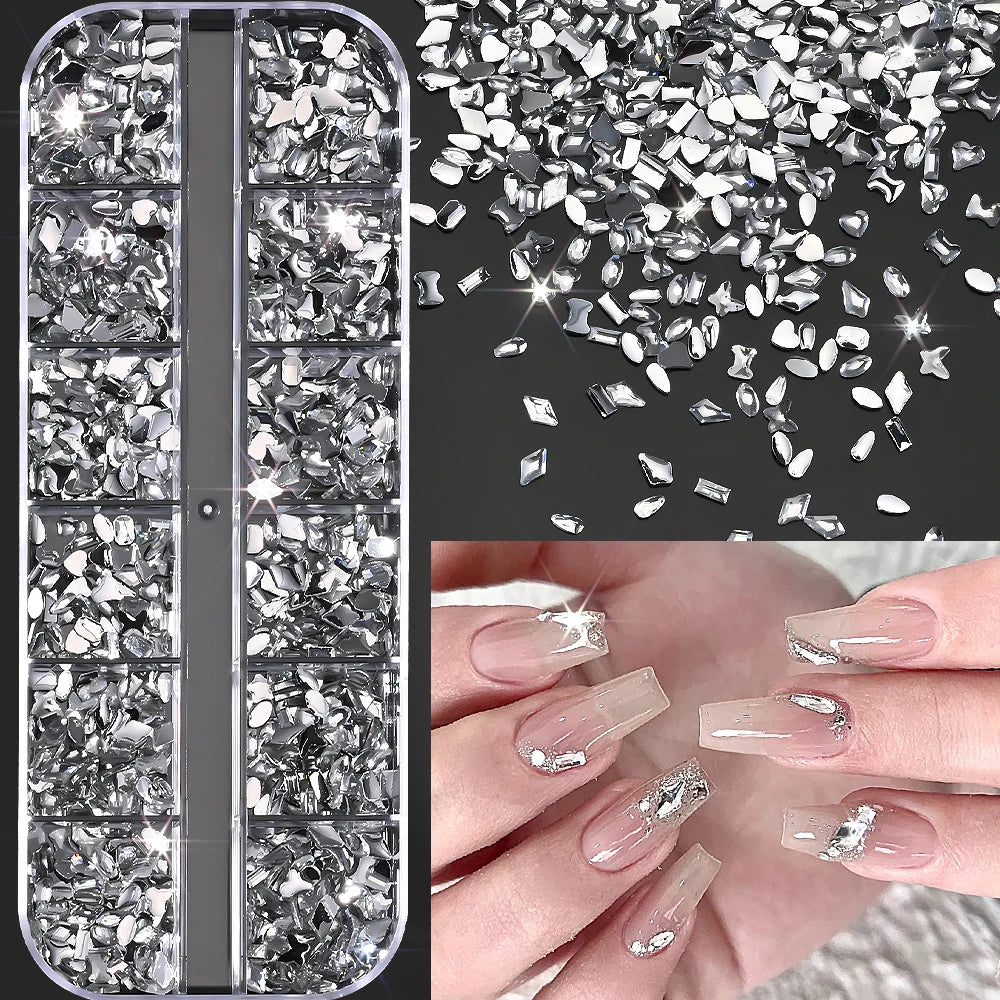 Charms Océan Doré 3D pour Nail Art