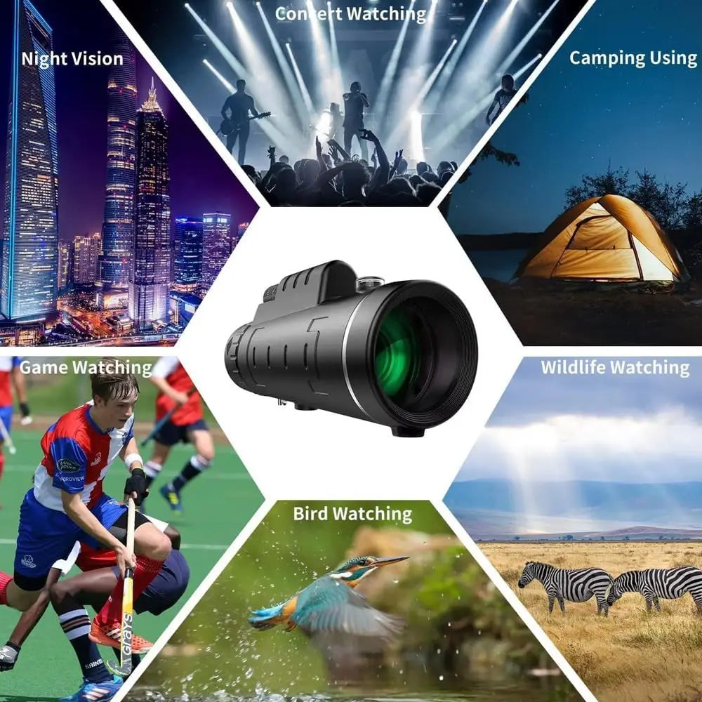 40x60 Waterproof Monocular for Concerts & Sports
