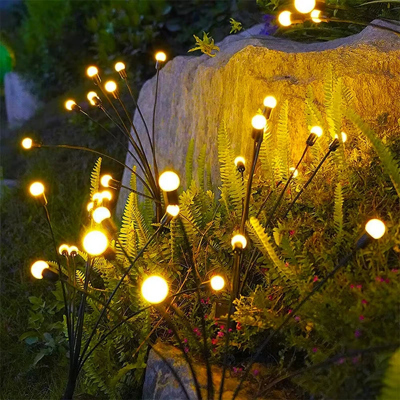 Firefly Solar Garden Lights - 6/8/10 LED Decor