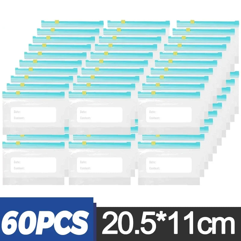 ZippyFresh: Sacs de Congélation Réutilisables 60/10