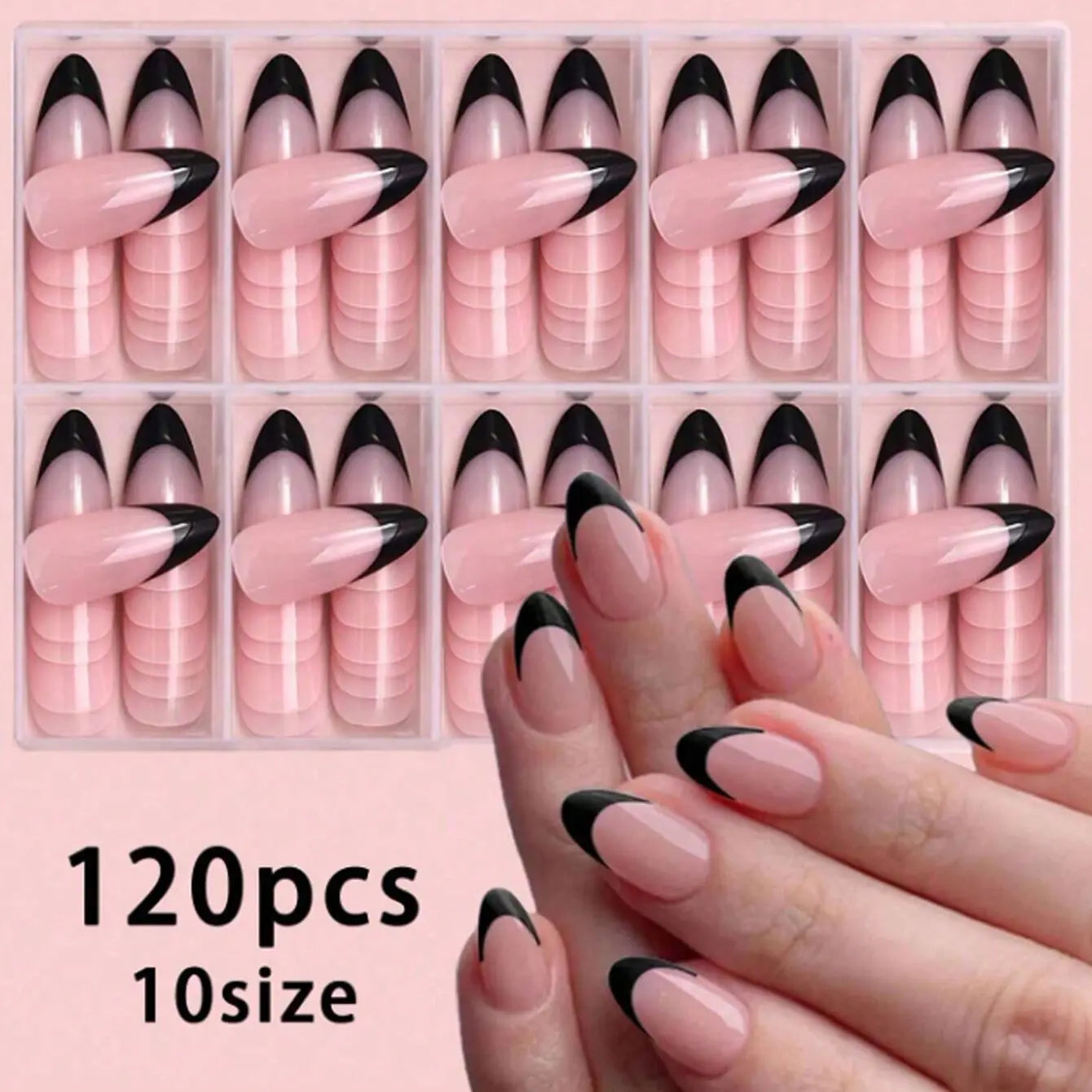 Amande Chic - Faux Ongles Blancs 120 pcs
