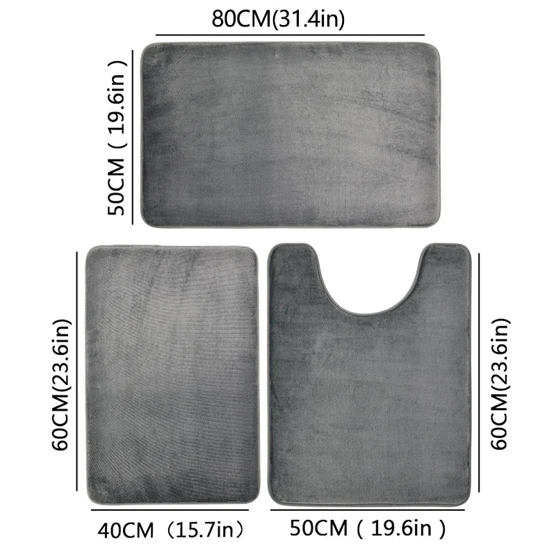 Tapis Doux Antidérapant pour Salle de Bain