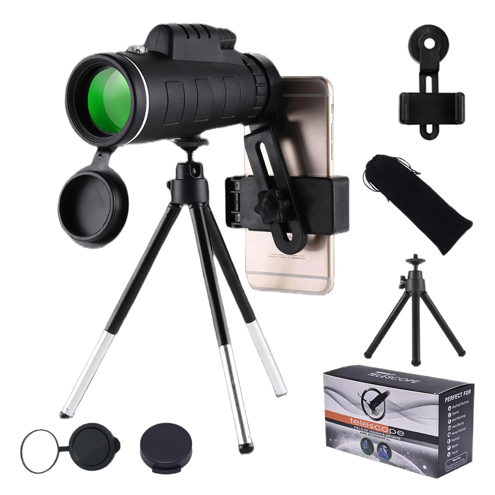 40x60 Waterproof Monocular for Concerts & Sports