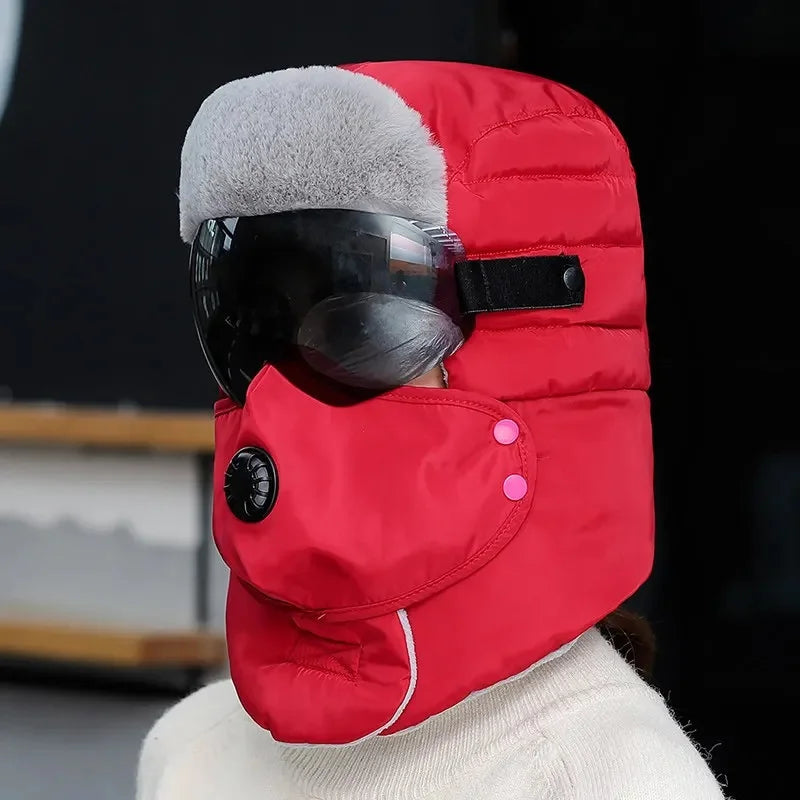 Chapeau d'Hiver Lei Feng Doublé Polaire Unisexe