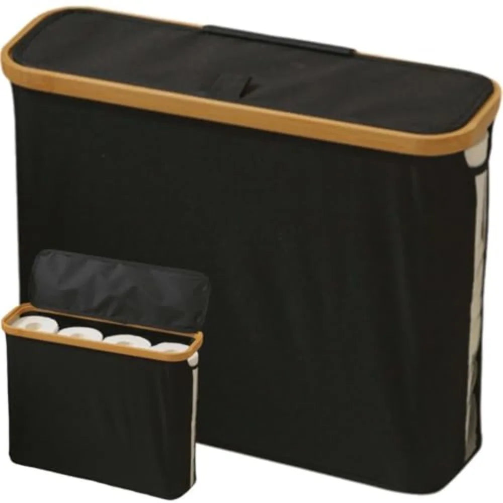 BambooFlex Toilet Paper Basket - Large & Foldable