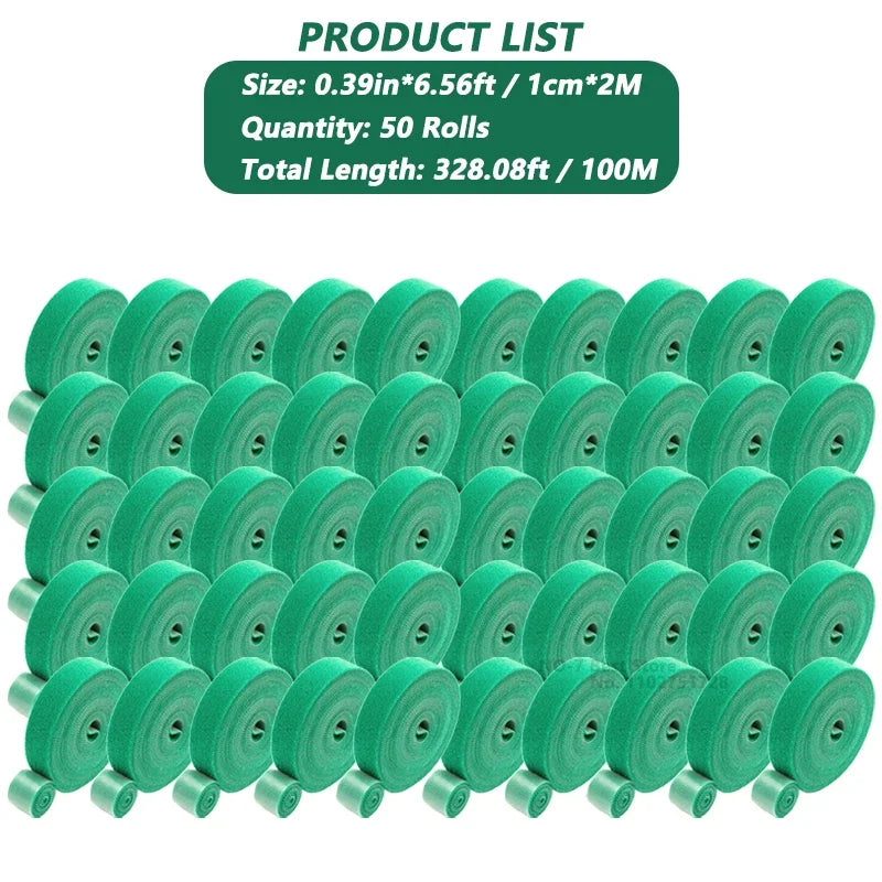 Nylon Plant Ties - Eco-Friendly Garden Support Straps