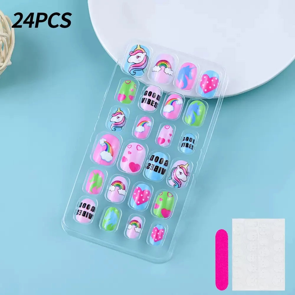 NailArt Enfant - 24 Ongles Jolis