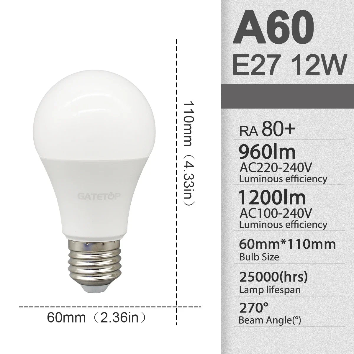 EcoGlow E27 LED Bulbs - Versatile Home Lighting