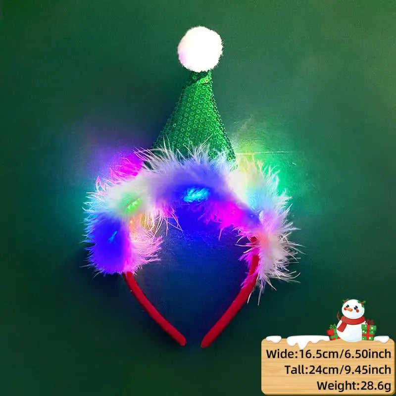 Bandeau lumineux en bois de renne pour Noël 2024