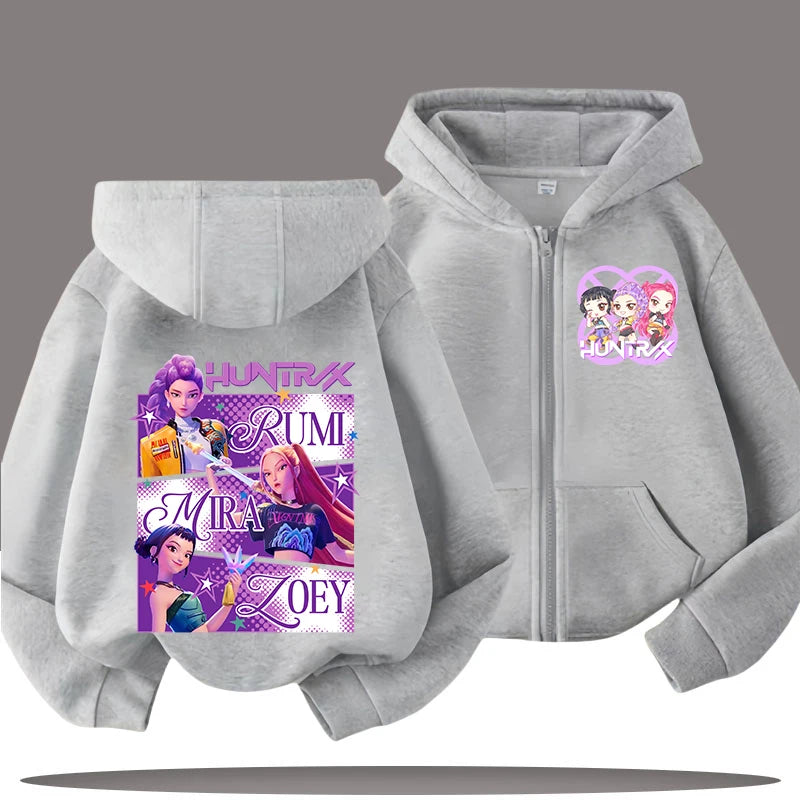 Sweatshirt Zippé Kpop Démon Enfants