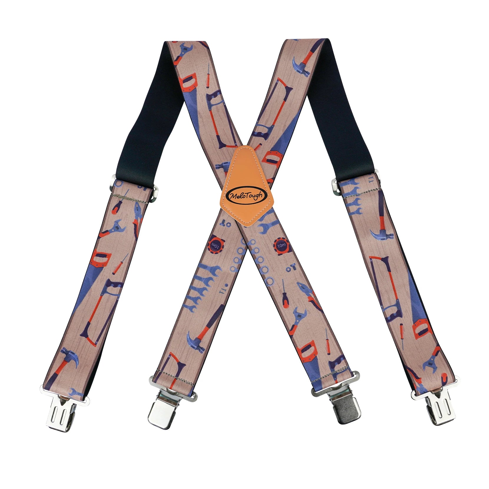 MELOTOUGH X-Back Work Suspenders - 2” Elastic Fit
