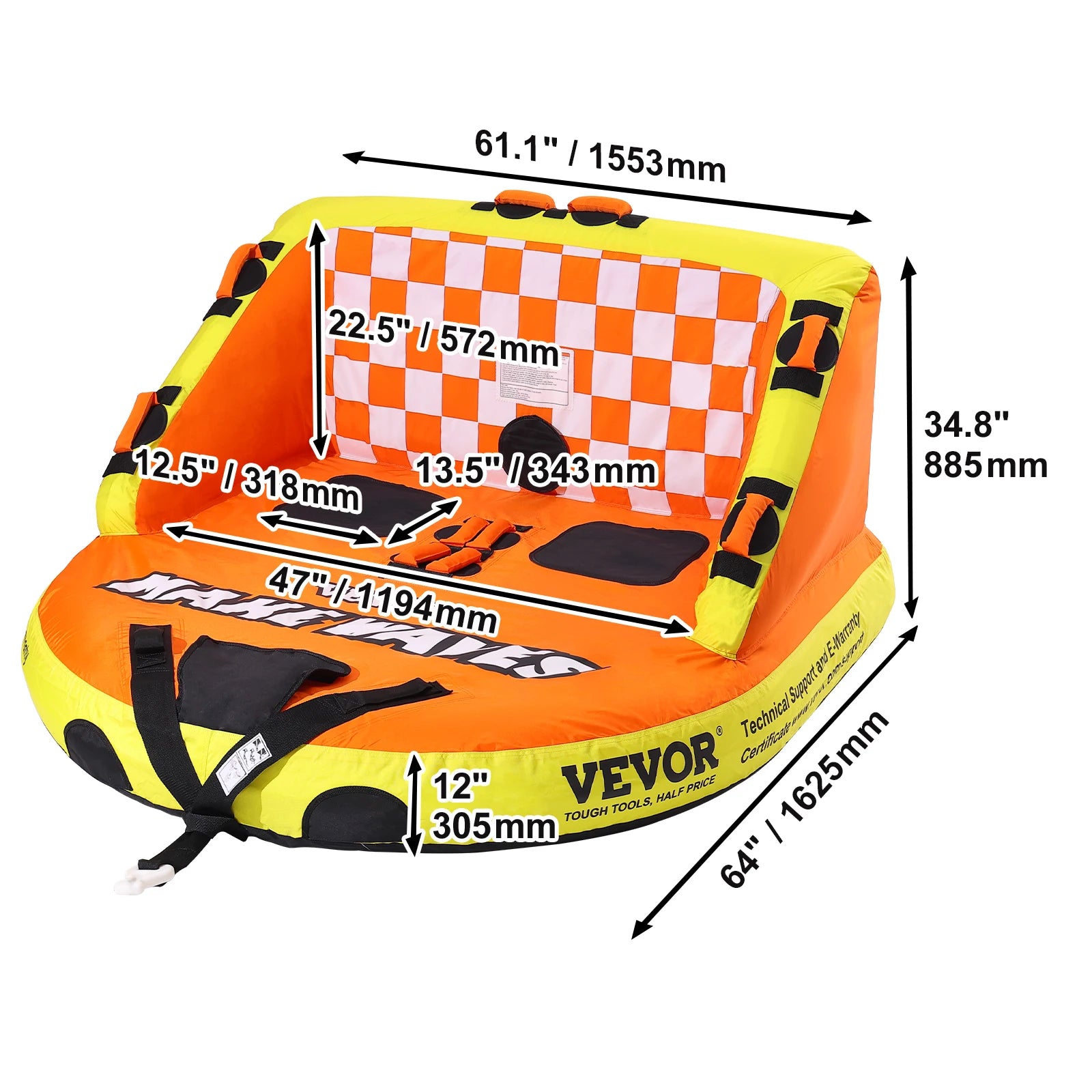 AquaGlisse Tube 3P - Aventure Nautique Sécurisée