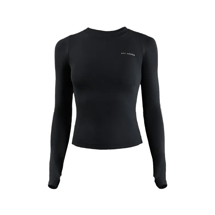 Élégance Active: Haut Yoga Femme Monochrome Respirant