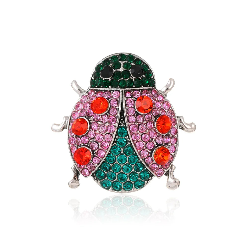 Broche Coccinelle Vintage Étoilée