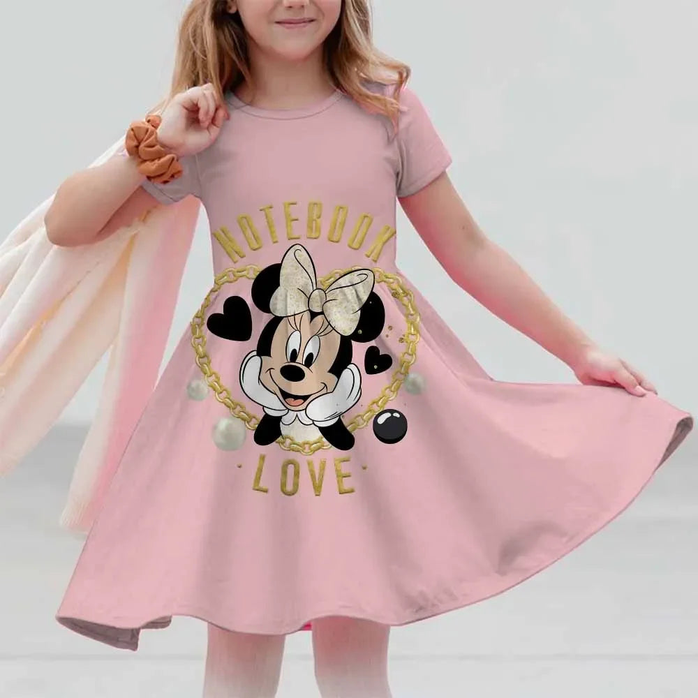 Robe Mini Mickey Princesse Été 2025 pour Filles