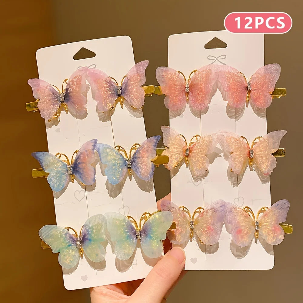 Épingles à cheveux papillon mignonnes 36 pcs
