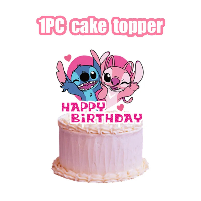 Disney Lilo & Stitch Pink Party Set