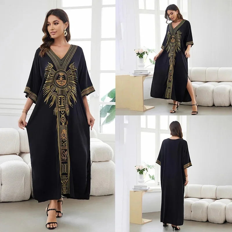 Robe de Plage Élégante en Coton Brodé - Confort Total