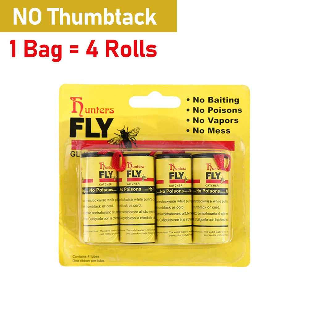 StickyFly Paper: Double-Sided Insect Trap Rolls