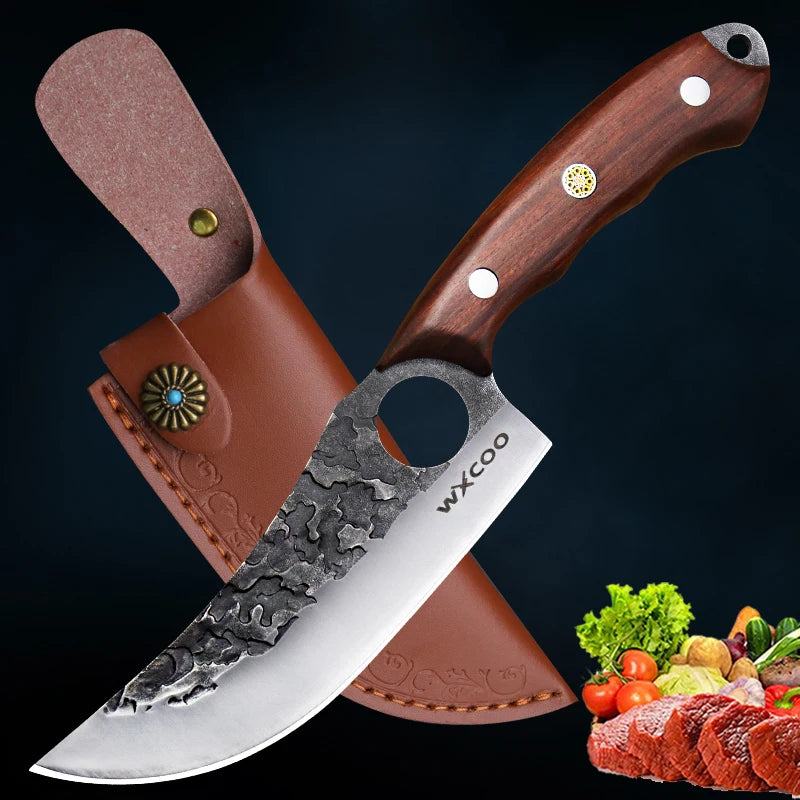 Couteau Chef Pro en Acier Inox & Manche Bois