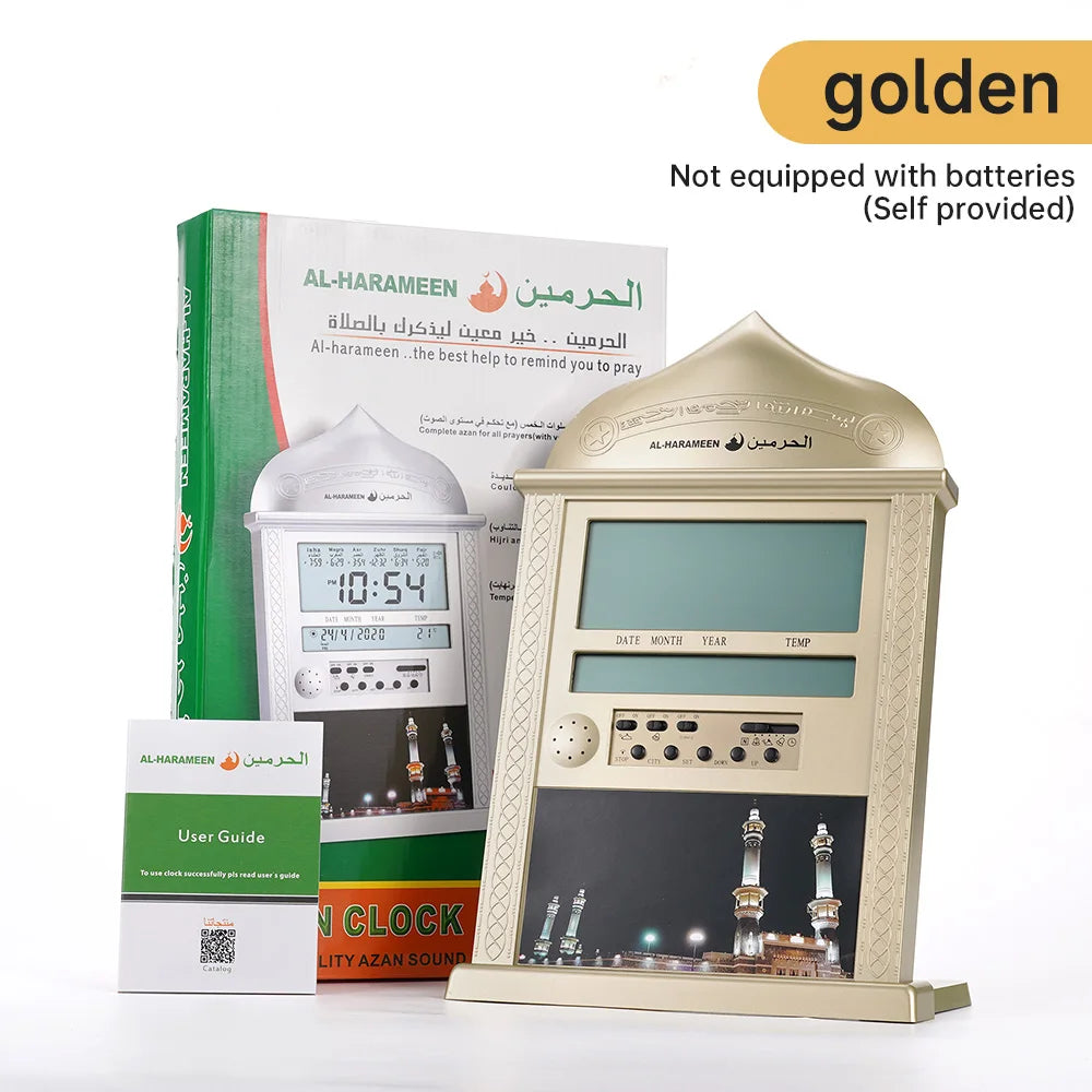 Réveil AZAN Pratique en Or et Argent