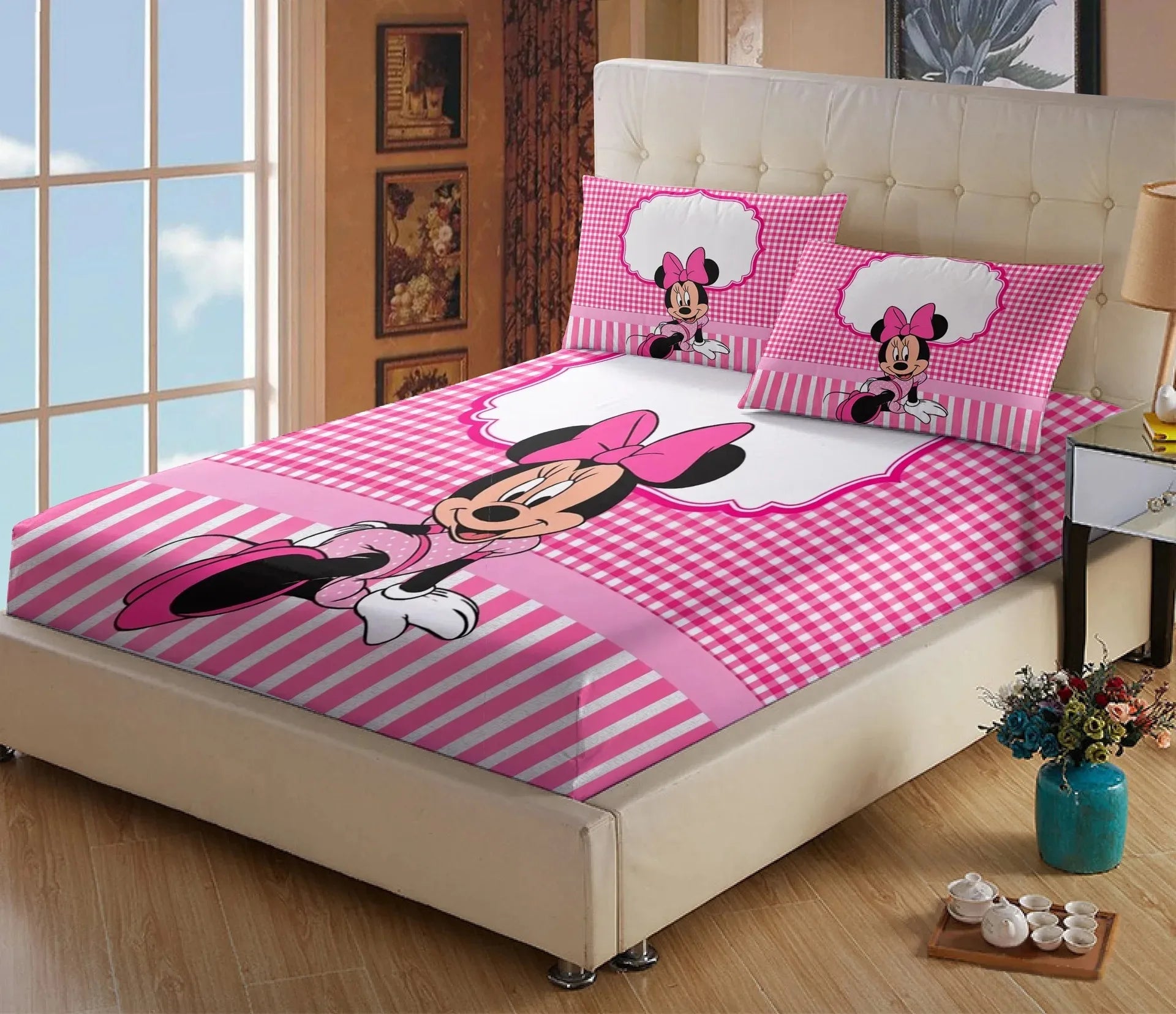 Mickey Magic: Elastic Anime Bedding Set