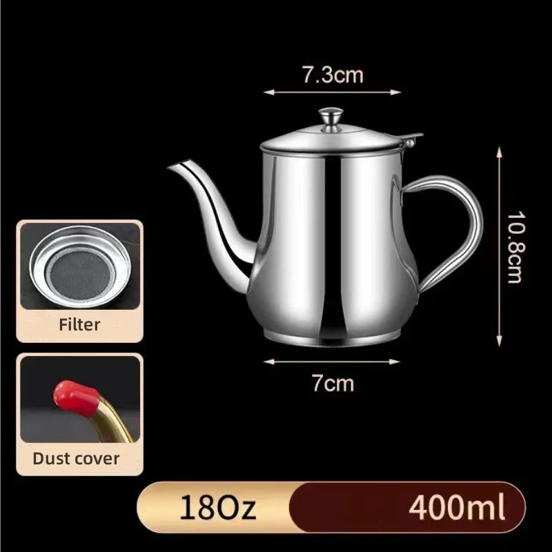 Bouteille Huile Inox Multi-Usage avec Filtre Cuisine