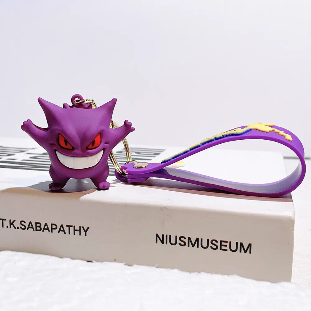 Pikachu Charm Keychain: Cute Anime Car Accessory