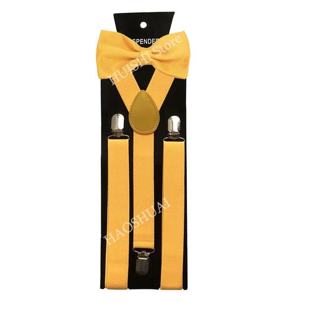 Chic Bowtie & Suspender Set for All Occasions