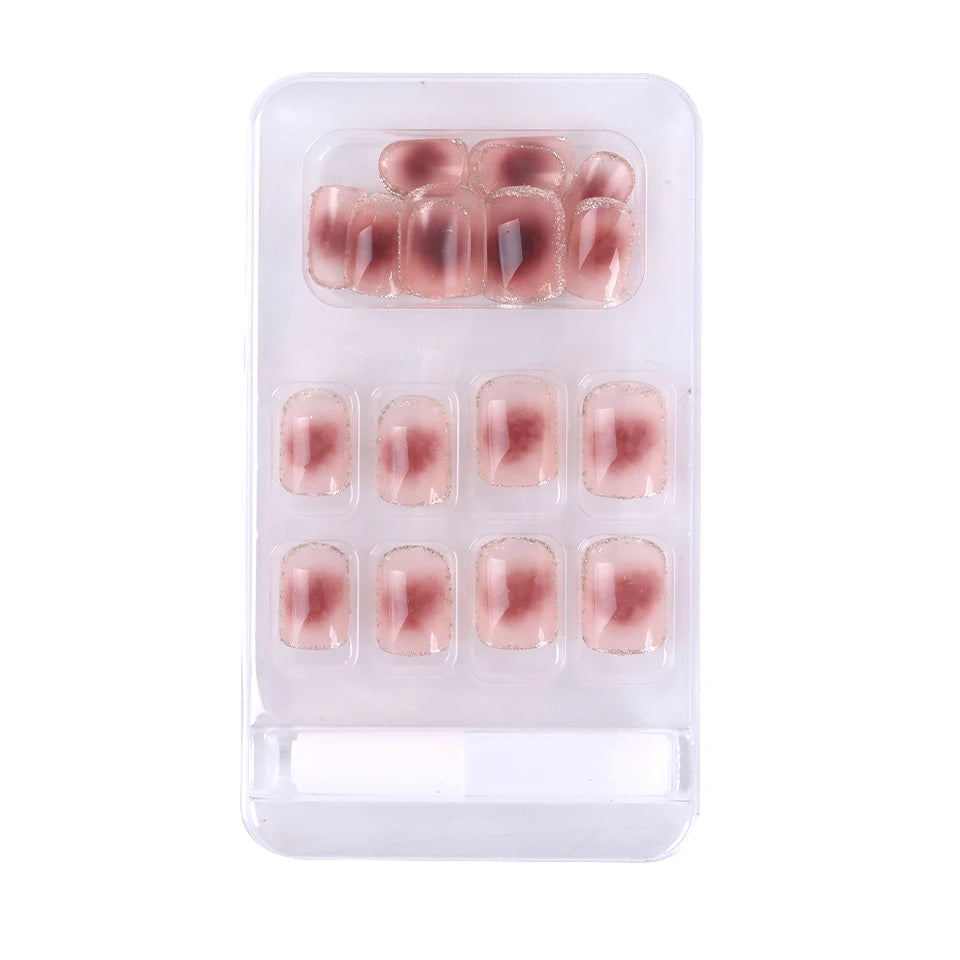 24 Faux Ongles Ballerine Acrylique Press-On