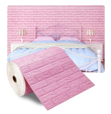 Mousse 3D Brique Auto-Adhésive Élégante