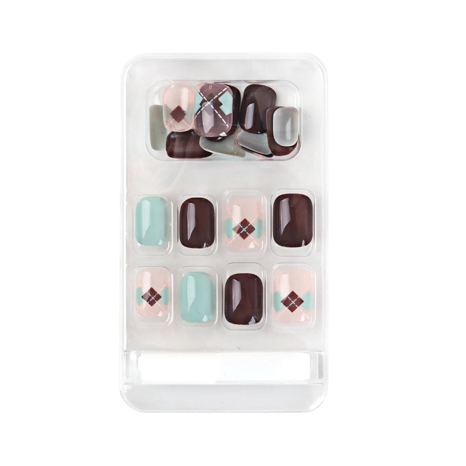 24 Faux Ongles Ballerine Acrylique Press-On