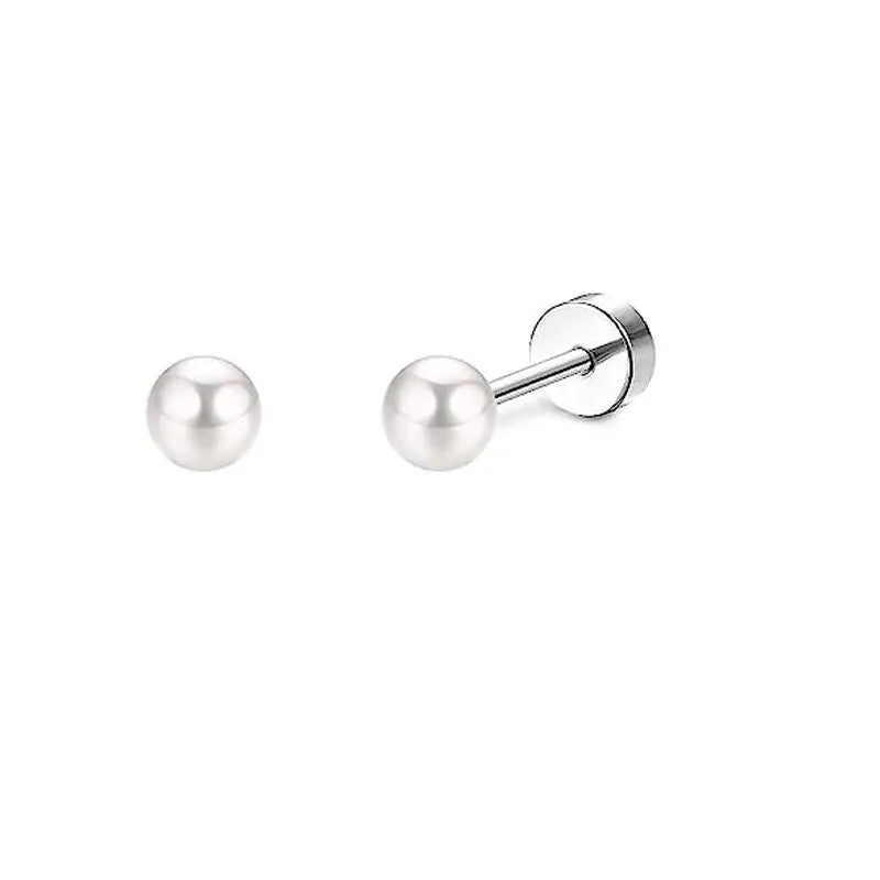 Boucles d'oreilles Lune Cœur en Acier Inoxydable