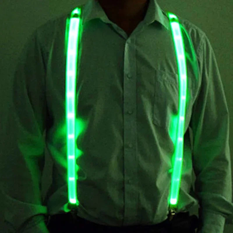 LED Bowtie Suspenders - Stylish & Fun for All!